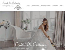 Tablet Screenshot of bridalonpulteney.com.au